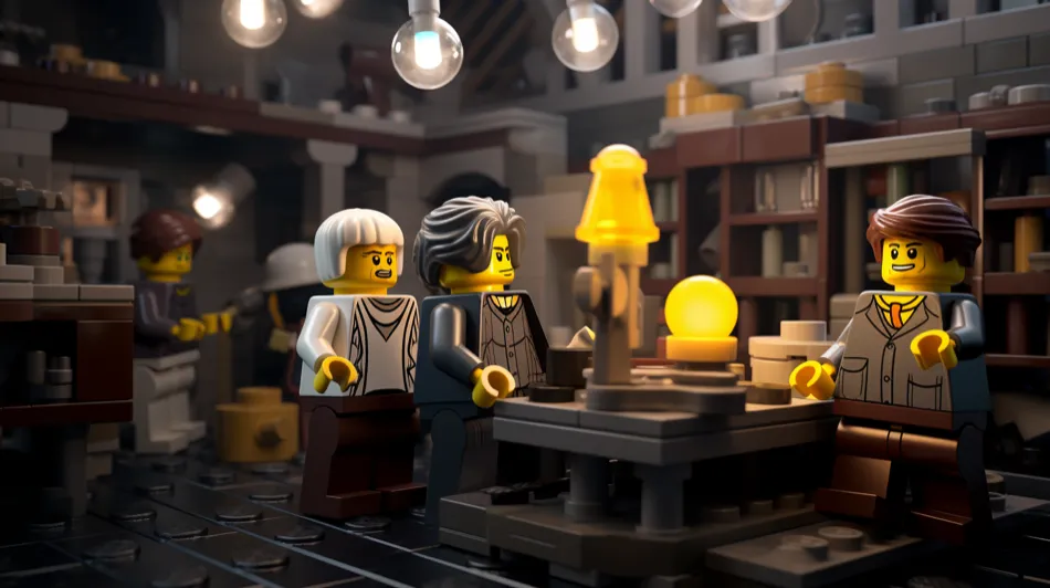 Escena de Harry Potter, versión Lego